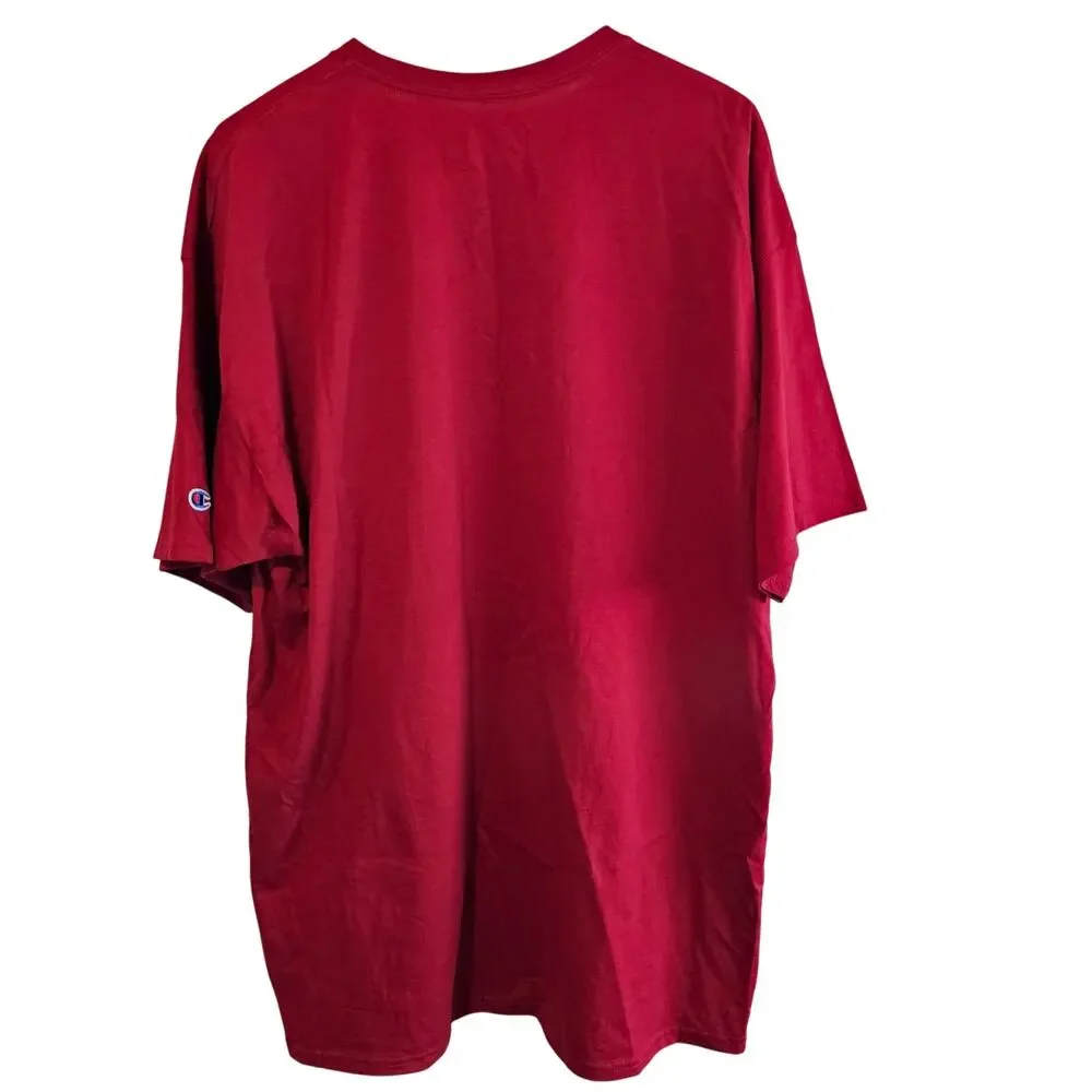 Oklahoma University OU T-Shirt 2X Champion Red Hammer the Horns Boomer Sooners - Picture 3 of 9